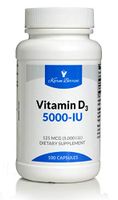 Karen Berrios® Pure Vitamin D3 5000 IU – Hypoallergenic, Gluten Free, Supports Bone, Breast, Prostate, Colon and Immune System Response - 100 Capsules