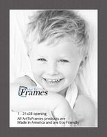 21x28 Cinder / Charcoal Custom Mat for Picture Frame with 17x24 opening size (Mat Only, Frame NOT Included)