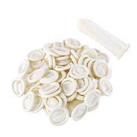 CCINEE Disposable Latex Finger Cots Rubber Fingertips Protector Covers Anti-Static Finger Cots, Pack of 80
