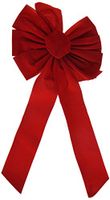 10 x 12-Inch Red Velvet Bow