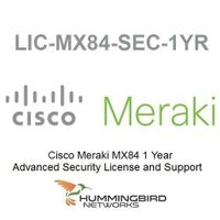 Cisco Meraki MX84 License Advanced Security 1 Year
