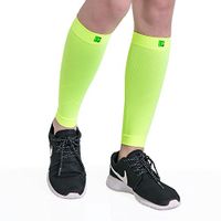 Bracoo Advanced Compression Leg Sleeves, Ergonomically Designed for Athletes,Yellow,Large