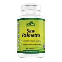 Saw Palmetto 300 mg by Alfa Vitamins® Herbal dietary supplement For Prostate Health - Extract & Berry Powder Complex - Healthy bowel movements - digestive health - 60 Capsules