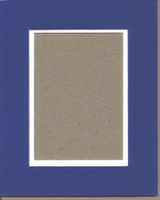 Pack of 5 11x14 Royal Blue & White Double Picture Mats Cut for 8x10 Pictures