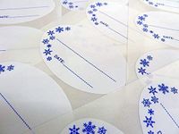 Minilabel 75X50mm Oval Self-Stick Deep Freeze, Freezer Labels, Stickers For Frozen Food Packaging