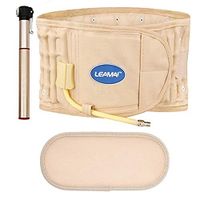 DUORUI Back Brace, Decompression Back Belt, Lumbar Back Brace - Spinal-air Decompression Brace Lower Back Pain Relief Easy Using (Beige)