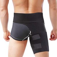 Hip Brace, lifecolor Groin Support Sciatica Relief Wrap Thigh Hamstring Compression Sleeve for Pulled Injury Strain Tendonitis Rehab and Recovery, Fits Men Women