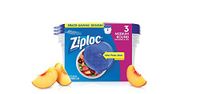 Ziploc Medium Round One Press Food Stooge Container, 3 count per pack - 6 per case.