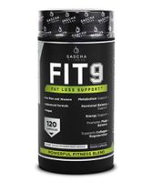 Sascha Fitness Fat Loss pills | Collagen support | Fluid Balance | FIT9 Ingredients: 7Keto + Uva Ursi, Gotu Kola, L-Theanine,Gingko Biloba,DIM,Green Tea | Weight Loss Supplements-Vegan-120 Natural Cap