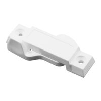 Prime-Line F 2666 Sash Lock for Vertical and Horizontal Sliding Windows - Universal Window Sash Lock to Replace Broken Locks for Additional Home Security, 2-1/4" Mounting Hole Centers, White