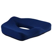 ROSENICE Beauty Buttocks Cushion Home-Memory Foam Cushion for Car and Office Chair(Blue)