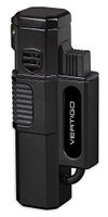 Vertigo Hornet Quad 4 Torch Flame Single Action Cigar Lighter Black