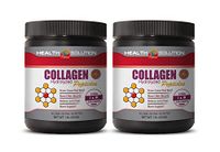 Tendon Support Formula - Collagen PEPTIDES HYDROLYZED Powder - hydrolyzed Collagen for Bones - 2 Bottles 2 LB (908 Grams)