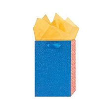 The Gift Wrap Company 12 Count Gift Bags, Medium, Glitz and Glam Sapphire