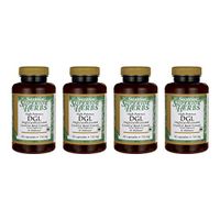 Swanson High Potency Dgl (Licorice) 750 mg 90 Caps 4 Pack