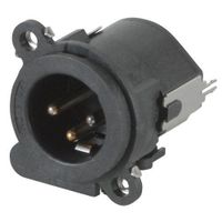 Neutrik NC3MK-V "K" Series PC Mount XLR Connector Male Vertical