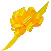 Yellow Decorative Gift Pull Bows - 5" Wide, Set of 10, Easter, Spring, Summer, Birthday, Christmas, Boxing Day, Holiday Decor