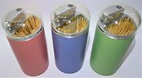 5 Eclipse Toothpick Holder Pastel Novelty Lighters, Refillable Butane Lighter, Child Resistant 1612-5