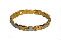 Magnetic Link Bracelet Beautiful Rain Drop Criss Cross Design