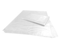 Wowfit 100 CT 18x24 inches 1 Mil Clear Plastic Flat Open Poly Bags Great for Proving Bread, Dough, Storage, Packaging and More (18 x 24 inches)