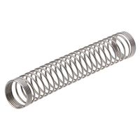 SimpleLif Silicone Hose Spring Holder Hookah Water Pipe Accessories,108MM（Silver）