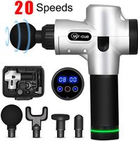 Massage Gun Deep Tissue Percussion Muscle Massager for Pain Relief, Handheld Electric Body Massager with 20 Adjustable Speed, Quiet & Comfortable Muscle Soreness Relieves, 2 Years Warranty
