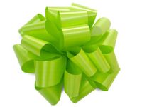 Pack Of 48, Solid Citrus Hank Poly Pom Gift Bows 5" x 16 Loops Made In Usa