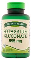 Nature's Truth Potassium Gluconate 595 mg Supplements, 100 Count (Pack of 3)