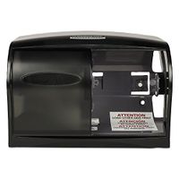 Kimberly-Clark 09604 Coreless Double Roll Tissue Dispenser, 11 1/10 x 6 x 7 5/8, Smoke/Gray