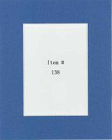 Pack of 50 11x14 Dynamic Blue Picture Mats Mattes with White Core Bevel Cut for 8x10 Photo