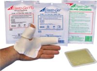 Southwest Technology Elasto-Gel Wound Dressing without Tape 4" x 4" Square, Mildly Adhesive, Sterile, Bacteriostatic, Highly Absorbent (Box of 5 Each)