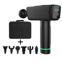 Personal Percussion Massage Gun Handheld Deep Muscle Massager Ultra-Quiet 20 Speeds Level Deep Tissue Massager for Muscle Tension Relief (Black)