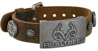Sabona Realtree Leather Magnetic Wristband, Brown, 0.1 Ounce