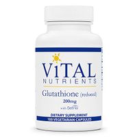 Vital Nutrients - Glutathione (Reduced) 200 mg - Antioxidant for the Liver - Promotes Liver Detox - 100 Capsules per Bottle