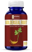Goldenseal Capsules by Ahana Nutrition – Goldenseal Root Supplement to Help Support The Digestive System & The Immune System (550mg - 100 Capsules)