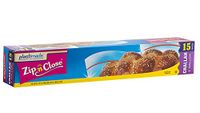 Plastimade Zip 'n Close Jumbo Storage Bags 2 Gallon Bags 15 Count Pack Of 1
