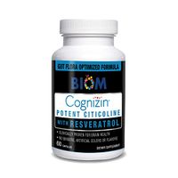 Cognizin Citicoline + Resveratrol. Clinically-Proven Combination to Support Brain Functions & Boosts Brain Energy- Focus, Attention & Cognition. Free of Gluten, Soy, Dairy, GMO. 100% Vegan (60 caps)