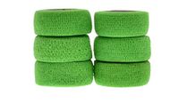 Andover Flexible Sports Tape Wrap (6 Pack), Neon Green, 1"