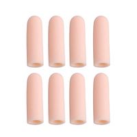 BESPORTBLE 8PCS Fingers Protectors Supports Cots Soft Silicone Gel Fingers Sleeves Separators for Cracked Skin Football