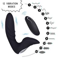 Wireless Remote Control Electric Massager for Man Men Prime, Waterproof Rechargeable Prosage Massager with 12 Powerful Modes