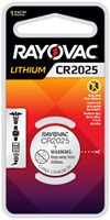 Rayovac CR2025 Battery, 3V Lithium Coin Cell CR2025 Batteries (1 Battery Count)