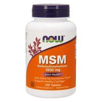 Now Foods MSM 1500 mg - 100 Tabs 2 Pack