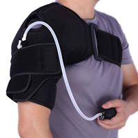 Hot/Cold Therapy & Air Compression Shoulder Support Wrap for Alleviating Shoulders Pain Swelling Inflammation and Increase Circulation