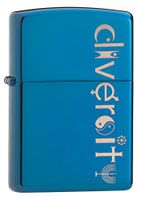 Zippo Diversity Sapphire High Polish Pocket Lighter