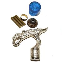Nautical World Antique Style Vintage Brass Designer Dragon Handle Walking Cane Wooden Stick Gift, Affordable Gift Decorative Walking Cane Fashion Statement for Men/Women/Seniors/Grandparents! Item