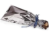 Metallic Wine Bag 100 Count - Silver
