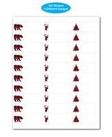 to and from Buffalo Plaid Christmas Gift Tags / 150 Northwoods Holiday Gift Tags