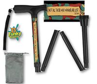 Foldable Walking Cane Hobbit Tolkien Quote Motto Pattern Collapsible Lightweight Travel BFunkyMoblity