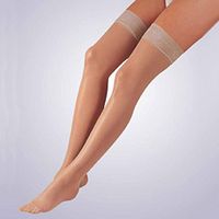 FLA Activa Sheer Therapy Closed Toe Thigh Highs w/Lace Band 15 20 mmHg