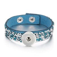 2018NEW Fashion 1pcs Charm bracelet For Noosa snaps chunk button NS 58 pretty accesories jewels jewelery girl charming for gift hair women brides jewellery